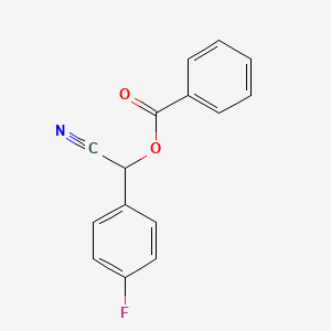 molecular formula C15H10FNO2 B3823133 cyano(4-fluorophenyl)methyl benzoate CAS No. 89549-76-8