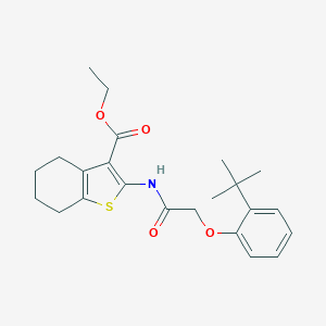 Ethyl 2-{[(2-tert-butylphenoxy)acetyl]amino}-4,5,6,7-tetrahydro-1-benzothiophene-3-carboxylate