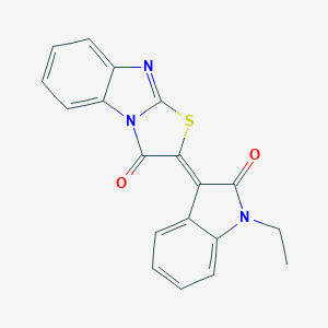 2-(1-ethyl-2-oxo-1,2-dihydro-3H-indol-3-ylidene)[1,3]thiazolo[3,2-a]benzimidazol-3(2H)-one