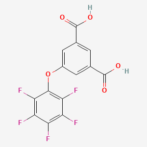 molecular formula C14H5F5O5 B3823180 5-(pentafluorophenoxy)isophthalic acid 