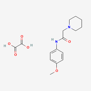 molecular formula C16H22N2O6 B3823211 N-(4-methoxyphenyl)-2-(1-piperidinyl)acetamide oxalate 