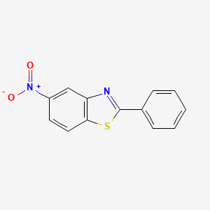 molecular formula C13H8N2O2S B3823227 5-nitro-2-phenyl-1,3-benzothiazole 