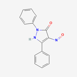 molecular formula C15H11N3O2 B3823241 1,3-diphenyl-1H-pyrazole-4,5-dione 4-oxime CAS No. 62349-51-3