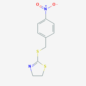 molecular formula C10H10N2O2S2 B382325 2-(4-Nitro-benzylsulfanyl)-4,5-dihydro-thiazole 
