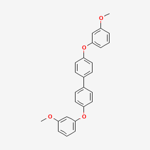 molecular formula C26H22O4 B3823255 4,4'-bis(3-methoxyphenoxy)biphenyl 