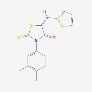 3-(3,4-Dimethylphenyl)-5-(2-thienylmethylene)-2-thioxo-1,3-thiazolidin-4-one