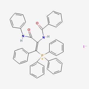 molecular formula C40H32IN2O2P B3823403 [3-anilino-2-(benzoylamino)-3-oxo-1-phenyl-1-propen-1-yl](triphenyl)phosphonium iodide 
