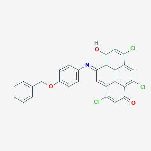 5-[4-(Benzyloxy)anilino]-3,8,10-trichloro-1,6-pyrenedione