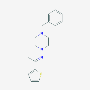 N-(4-benzyl-1-piperazinyl)-N-[1-(2-thienyl)ethylidene]amine