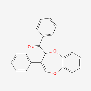 molecular formula C22H16O3 B3823441 phenyl(3-phenyl-2H-1,5-benzodioxepin-2-yl)methanone 