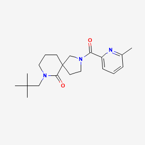 7-(2,2-dimethylpropyl)-2-[(6-methyl-2-pyridinyl)carbonyl]-2,7-diazaspiro[4.5]decan-6-one