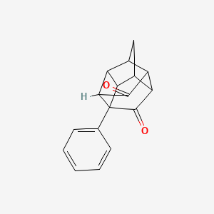 molecular formula C17H14O2 B3823463 1-phenylpentacyclo[5.4.0.0~2,6~.0~3,10~.0~5,9~]undecane-8,11-dione 