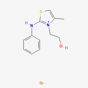 molecular formula C12H15BrN2OS B3823490 2-[(2Z)-4-methyl-2-(phenylimino)-1,3-thiazol-3(2H)-yl]ethanol hydrobromide 