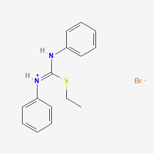 molecular formula C15H17BrN2S B3823506 ethyl N,N'-diphenylimidothiocarbamate hydrobromide 