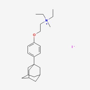 2-[4-(1-adamantyl)phenoxy]-N,N-diethyl-N-methylethanaminium iodide
