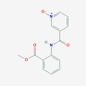 molecular formula C14H12N2O4 B3823516 methyl 2-{[(1-oxido-3-pyridinyl)carbonyl]amino}benzoate 
