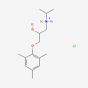 molecular formula C15H26ClNO2 B3823536 1-(isopropylamino)-3-(mesityloxy)-2-propanol hydrochloride 