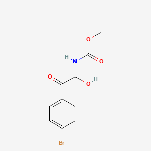 molecular formula C11H12BrNO4 B3823548 ethyl [2-(4-bromophenyl)-1-hydroxy-2-oxoethyl]carbamate CAS No. 88073-10-3