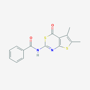 N-(5,6-dimethyl-4-oxo-4H-thieno[2,3-d][1,3]thiazin-2-yl)benzamide