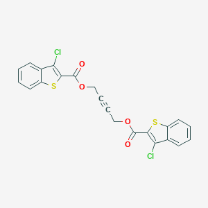 4-(3-Chloro-1-benzothiophene-2-carbonyl)oxybut-2-ynyl 3-chloro-1-benzothiophene-2-carboxylate