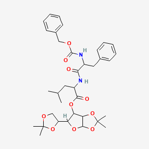 5-(2,2-dimethyl-1,3-dioxolan-4-yl)-2,2-dimethyltetrahydrofuro[2,3-d][1,3]dioxol-6-yl 2-[(2-{[(benzyloxy)carbonyl]amino}-3-phenylpropanoyl)amino]-4-methylpentanoate
