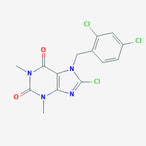 8-Chloro-7-(2,4-dichlorobenzyl)-1,3-dimethyl-3,7-dihydro-1H-purine-2,6-dione