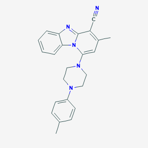 3-Methyl-1-[4-(4-methylphenyl)piperazin-1-yl]pyrido[1,2-a]benzimidazole-4-carbonitrile