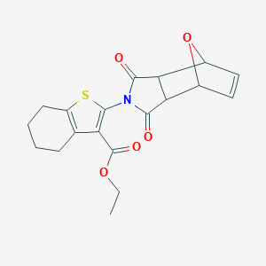 Ethyl 2-(1,3-dioxo-3a,4,7,7a-tetrahydro-4,7-epoxyisoindol-2-yl)-4,5,6,7-tetrahydro-1-benzothiophene-3-carboxylate