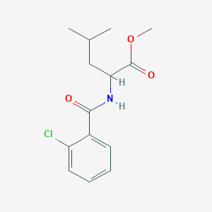 molecular formula C14H18ClNO3 B3823726 methyl N-(2-chlorobenzoyl)leucinate 