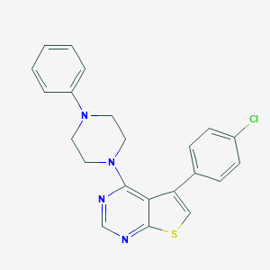 5-(4-Chlorophenyl)-4-(4-phenylpiperazin-1-yl)thieno[2,3-d]pyrimidine