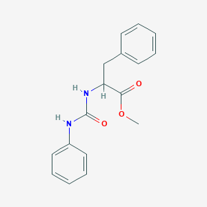molecular formula C17H18N2O3 B3823734 methyl N-(anilinocarbonyl)phenylalaninate 