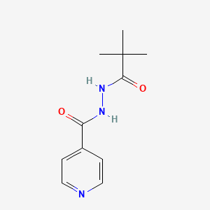 molecular formula C11H15N3O2 B3823739 N'-(2,2-dimethylpropanoyl)isonicotinohydrazide 