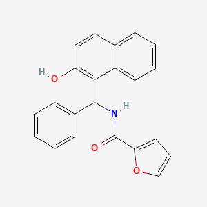 molecular formula C22H17NO3 B3823744 N-[(2-hydroxy-1-naphthyl)(phenyl)methyl]-2-furamide 