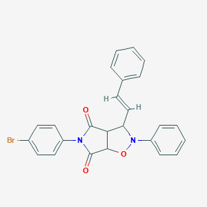 (E)-5-(4-bromophenyl)-2-phenyl-3-styryldihydro-2H-pyrrolo[3,4-d]isoxazole-4,6(5H,6aH)-dione