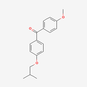 molecular formula C18H20O3 B3823780 (4-isobutoxyphenyl)(4-methoxyphenyl)methanone 
