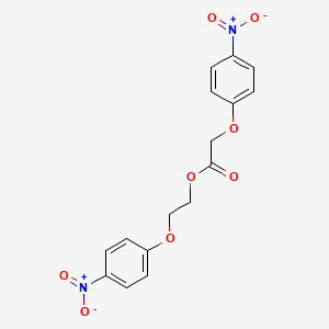 molecular formula C16H14N2O8 B3823783 2-(4-nitrophenoxy)ethyl (4-nitrophenoxy)acetate 