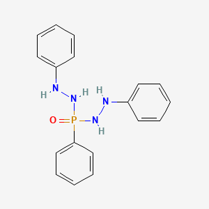 molecular formula C18H19N4OP B3823820 N'',N''',P-triphenylphosphonic dihydrazide CAS No. 54529-69-0