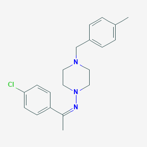 N-[(1Z)-1-(4-chlorophenyl)ethylidene]-4-(4-methylbenzyl)piperazin-1-amine