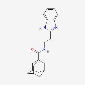molecular formula C20H25N3O B3823854 N-[2-(1H-benzimidazol-2-yl)ethyl]-1-adamantanecarboxamide 