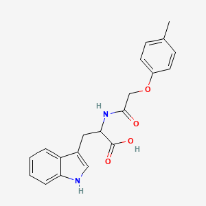 molecular formula C20H20N2O4 B3823858 N-[(4-methylphenoxy)acetyl]tryptophan 