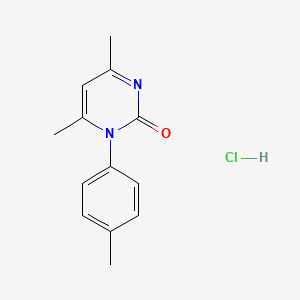 molecular formula C13H15ClN2O B3823906 4,6-dimethyl-1-(4-methylphenyl)-2(1H)-pyrimidinone hydrochloride 