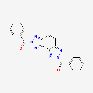 molecular formula C20H12N6O2 B3823942 2,7-dibenzoyl-2,7-dihydro[1,2,3]triazolo[4,5-e][1,2,3]benzotriazole 
