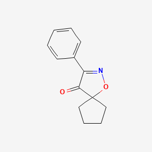 molecular formula C13H13NO2 B3823953 3-phenyl-1-oxa-2-azaspiro[4.4]non-2-en-4-one 