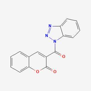 molecular formula C16H9N3O3 B3823962 3-(1H-1,2,3-benzotriazol-1-ylcarbonyl)-2H-chromen-2-one 