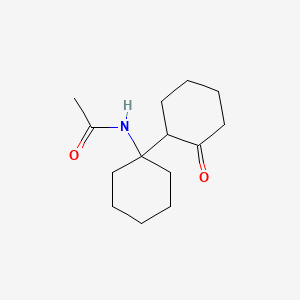 molecular formula C14H23NO2 B3823971 N-[2'-oxo-1,1'-bi(cyclohexyl)-1-yl]acetamide CAS No. 91875-73-9