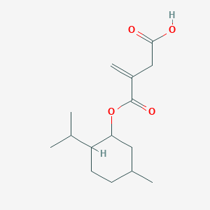 molecular formula C15H24O4 B3823986 3-{[(2-isopropyl-5-methylcyclohexyl)oxy]carbonyl}-3-butenoic acid 