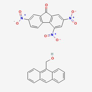 molecular formula C28H17N3O8 B3824003 2,4,7-trinitro-9H-fluoren-9-one - 9-anthrylmethanol (1:1) 