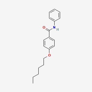 molecular formula C19H23NO2 B3824048 4-(hexyloxy)-N-phenylbenzamide 