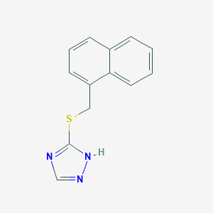 molecular formula C13H11N3S B382407 3-(1-naphthylmethylsulfanyl)-1H-1,2,4-triazole CAS No. 302804-65-5