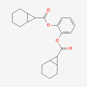 molecular formula C22H26O4 B3824072 1,2-phenylene bisbicyclo[4.1.0]heptane-7-carboxylate 